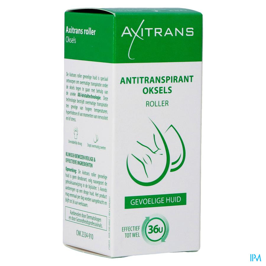 Axitrans Roller Peau Sensible A/transpirant 20ml