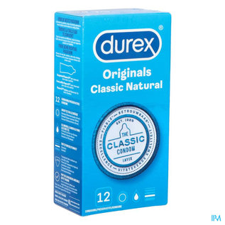 DUREX CONDOMEN DUREX CLASSIC NATURAL 12 ST