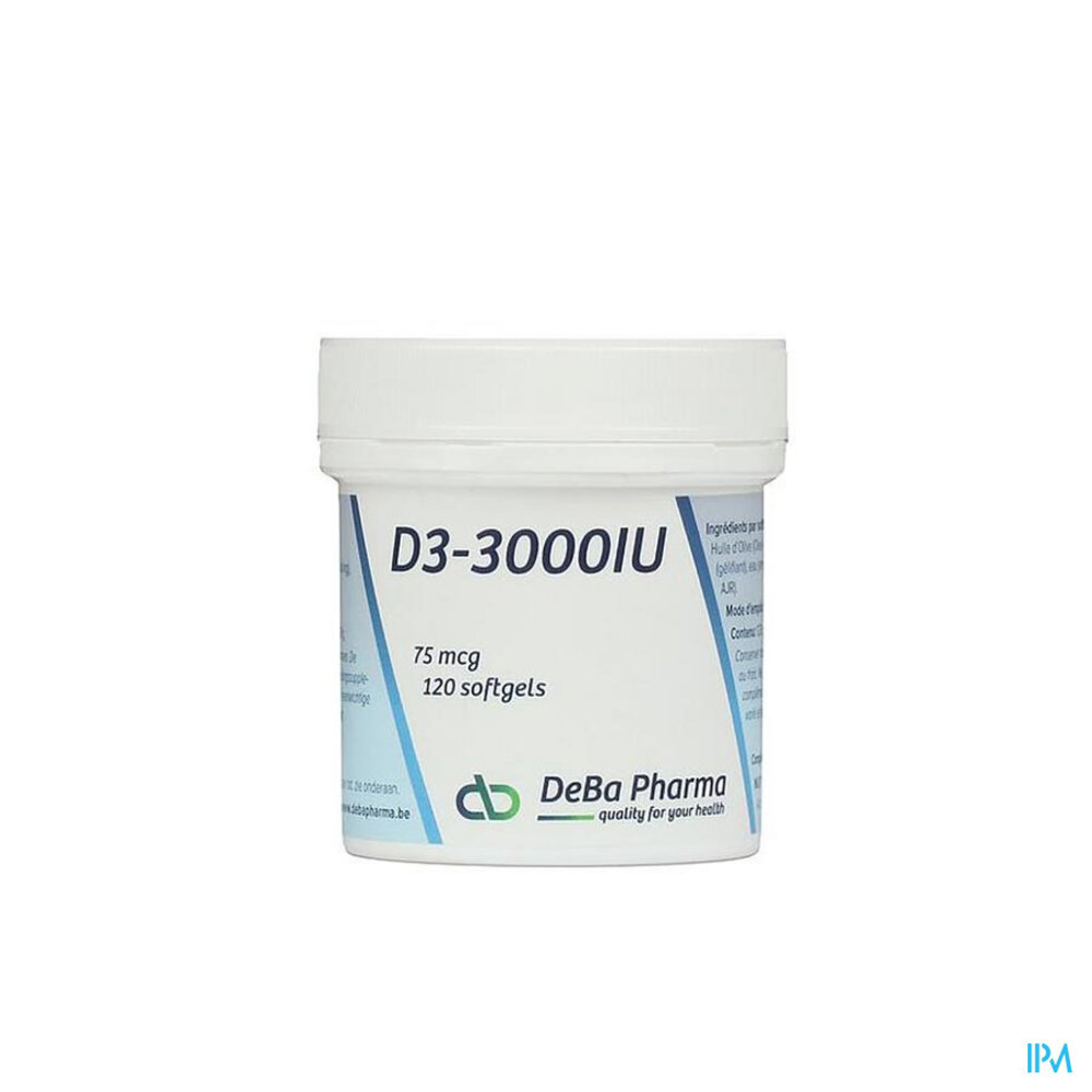 DEBAPHARMA D3 3000 Iu Caps 120