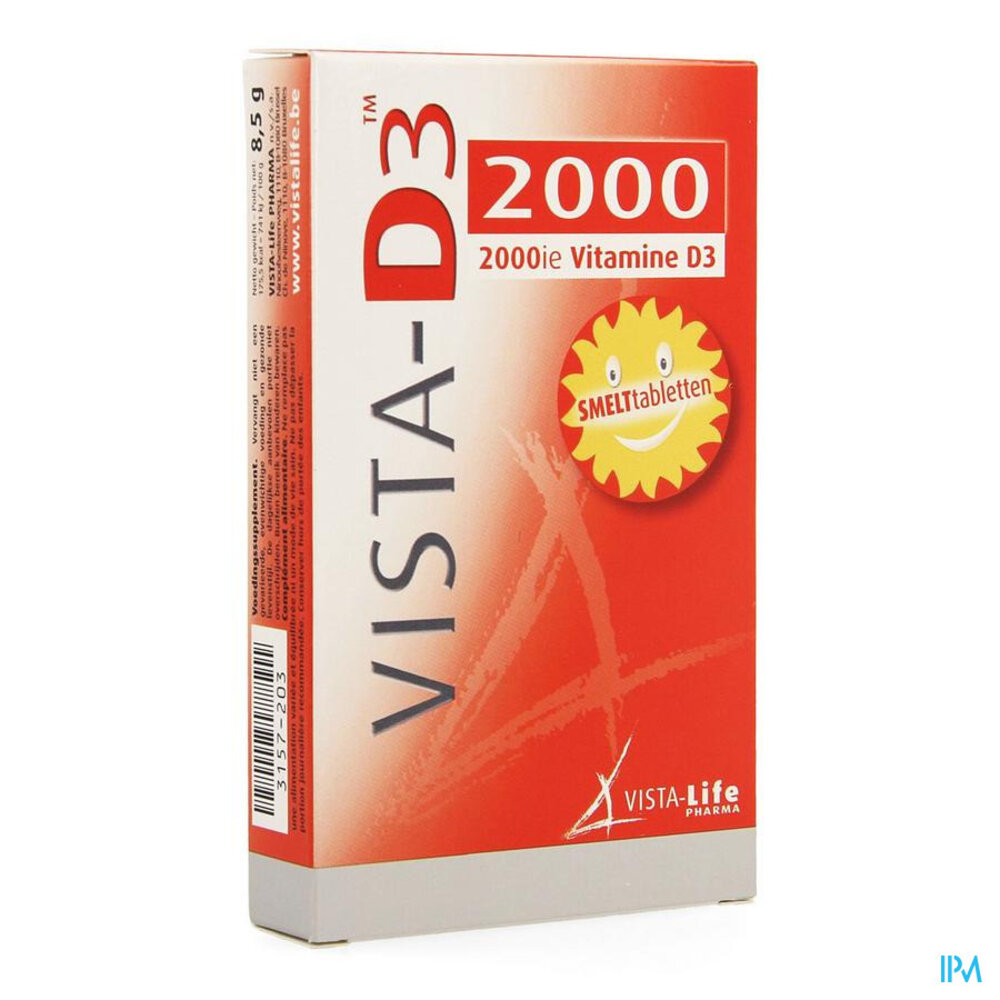 Vista-life Pharma Vista D3 2000 Tabl Fondante 60