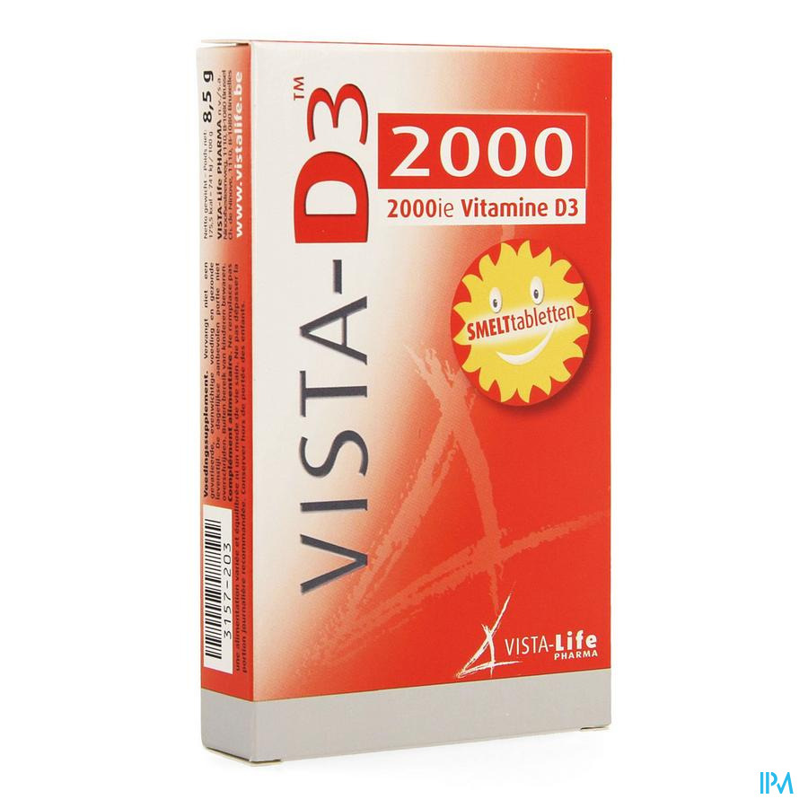 Vista-life Pharma Vista D3 2000 Smelttabletten 60