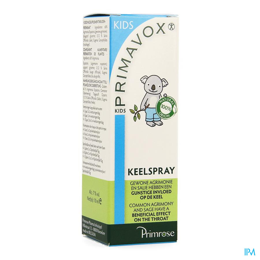 Primavox Kids Spray Gorge 10ml