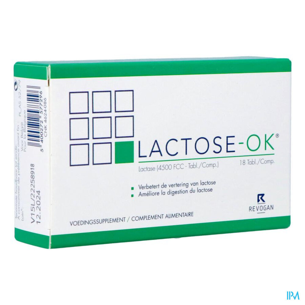 Lactose-ok Comp 18 Revogan Nf