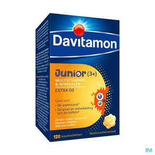 DAVITAMON DAVITAMON JUNIOR MULTIFRUIT 120 TABL NF