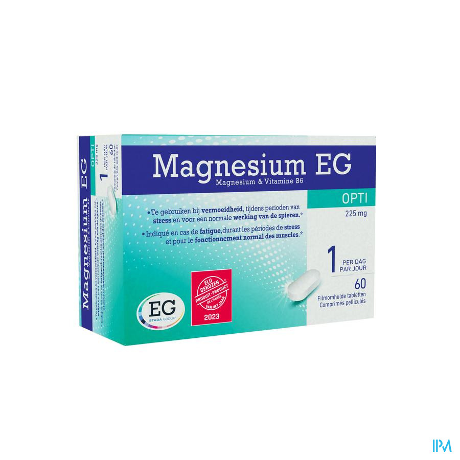 MAGNESIUM OPTI EG 60 TABL 225 MG