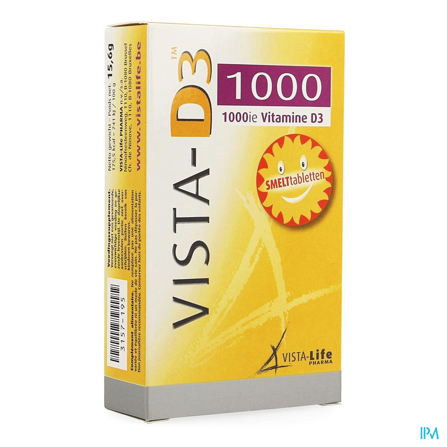 Vista-life Pharma Vista D3 1000 Smelttabletten 120