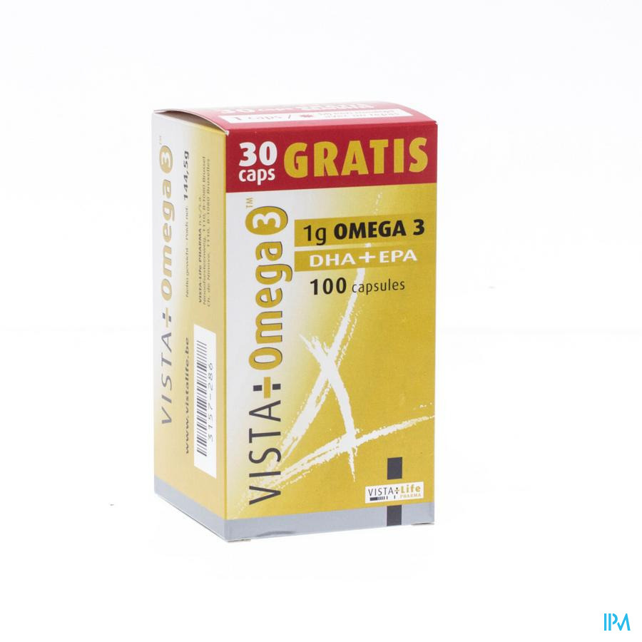 Vista-life Pharma Vista Omega 3 Caps 70+30 Gratuit Promo