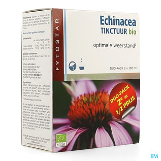 Fytostar Fytostar Echinacea Tinctuur Bio Duo2x100ml 2e -50%