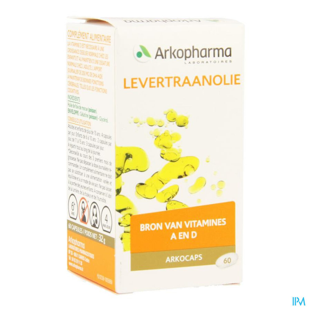 Arkocaps Levertraanolie 60