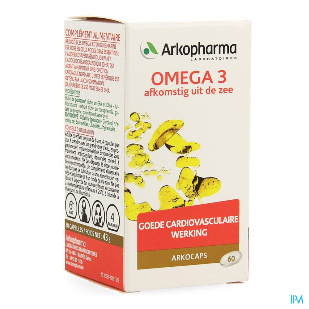 Arkogelules Omega 3 Origine Marine 60 Rempl.643668