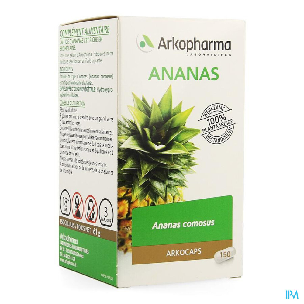 Arkocaps Ananas Plantaardig 150
