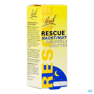 Bachflowers Bach Rescue Gouttes Nuit 10ml