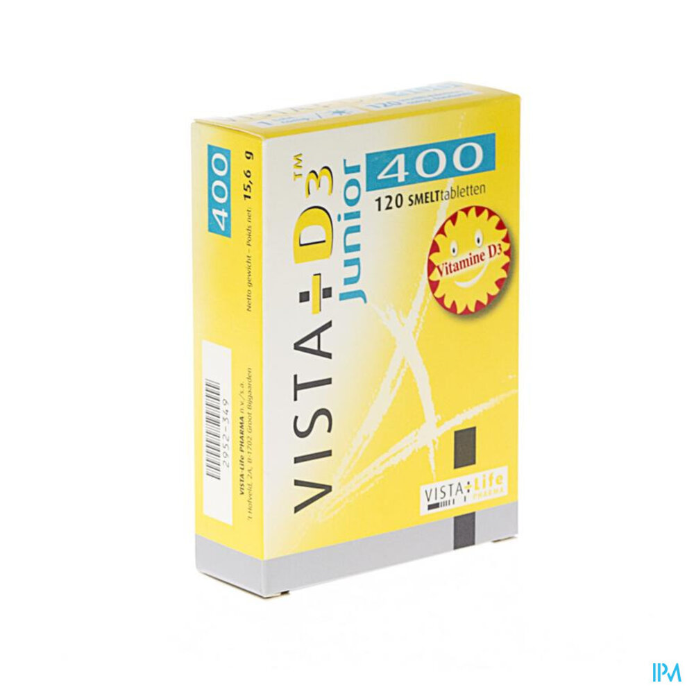 Vista-life Pharma Vista D3 400 Junior Smelttabletten 120