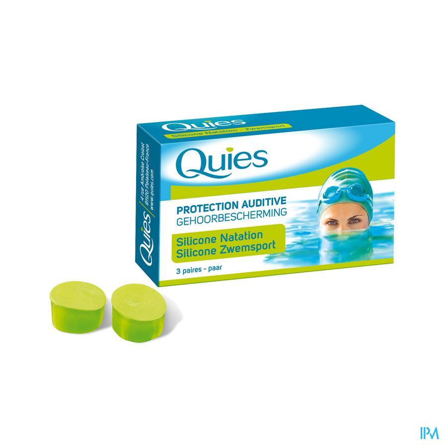 QUIES OORDOPPEN SILICONE ZWEM MAXI 3 PAA