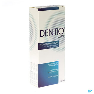 DENTIO BLAUW MONDWATER 0,12 % 250 ML