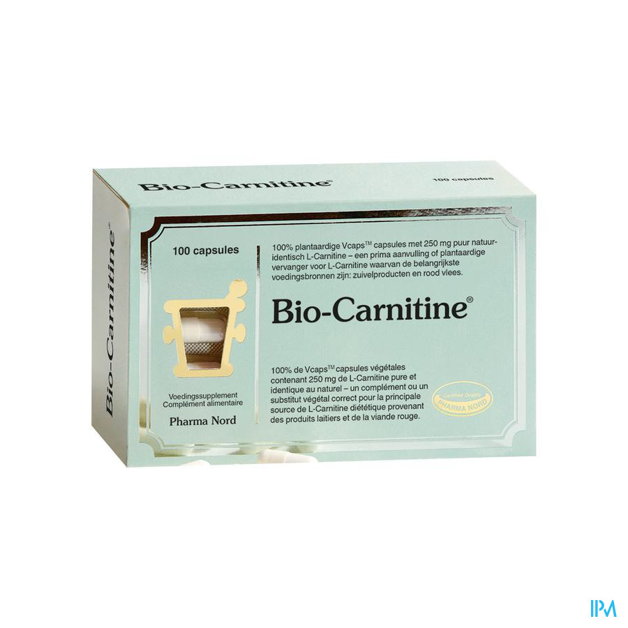 Bio-carnitine 250mg V-caps 100
