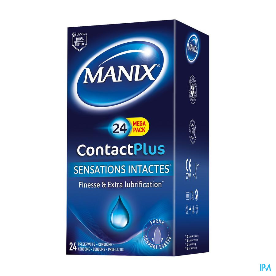 Manix Contact Plus Preservatifs 24
