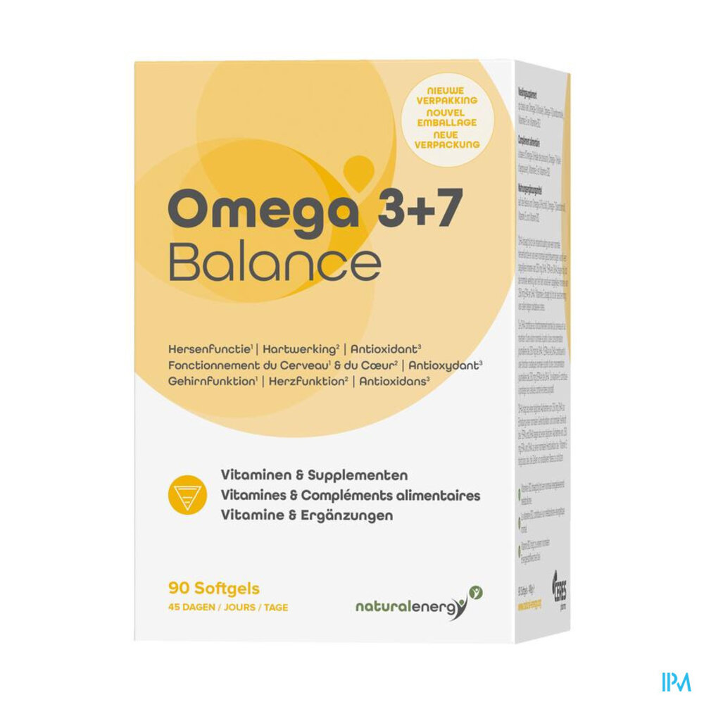 Natural Energy Natural Energy - Omega 3+7 Balance Caps 90