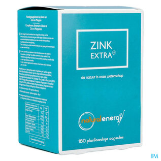 Natural Energy Zink Extra Caps 180 Natural Energy Labophar