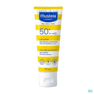 Mustela Mustela Lait Solaire très haute protection SPF50+ Famille 40 ML