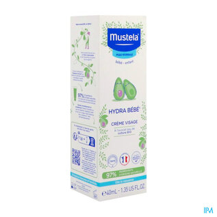 Mustela Bb Hydra Gelaatscreme Droge Huid Tube 40ml