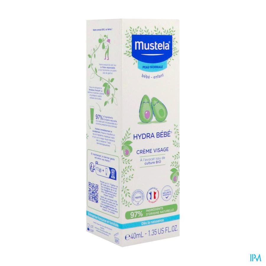 Mustela Mustela Bb Hydra Gelaatscreme Droge Huid Tube 40ml