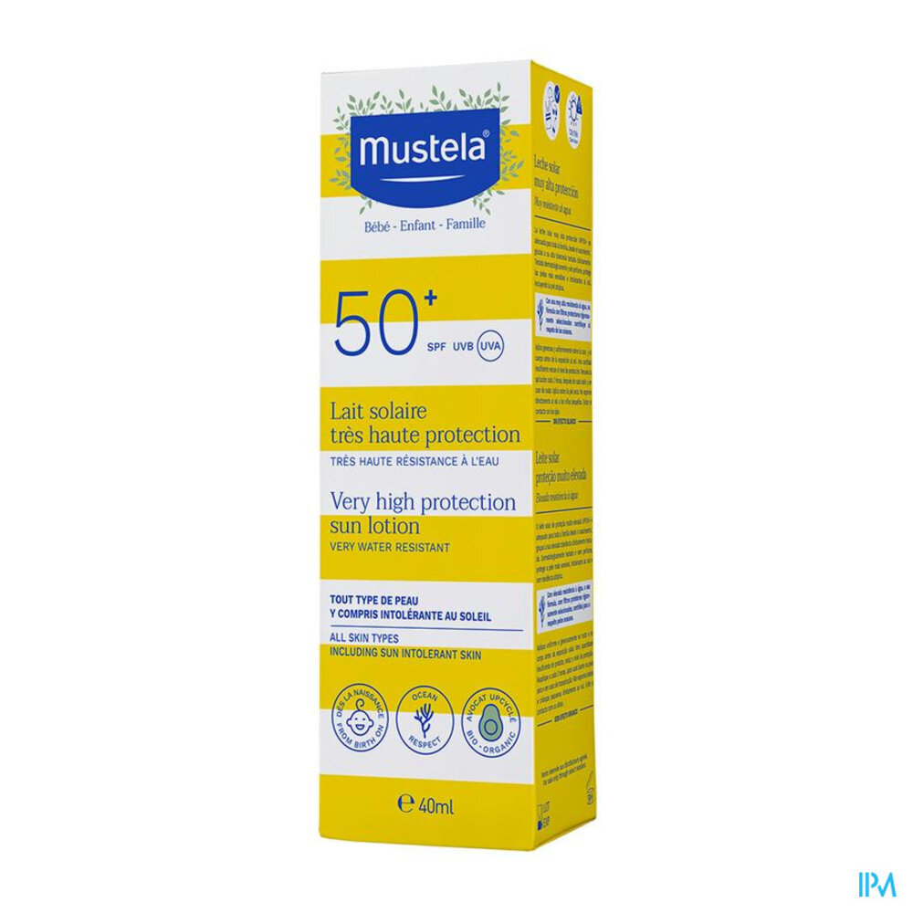 Mustela Mustela Zonnemelk zeer hoge bescherming SPF50+ Familie 40 ML