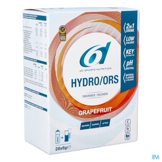 6D Sports 6d Hydro Ors Grapefruit Zakje 28x6g