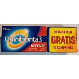 OMNIBIONTA Omnibionta3 Defense Multivitamines Immuniteit 90 +10 gratis