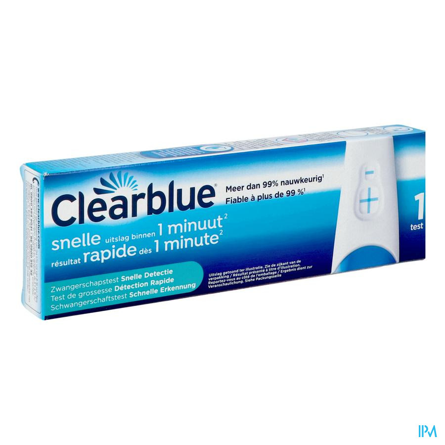 CLEARBLUE PLUS ZWANGERSCHAPSTEST 1 ST
