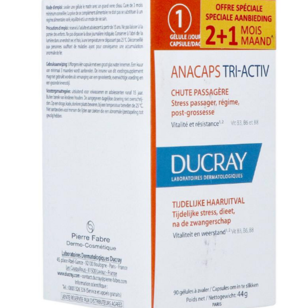 Ducray Anacaps Tri-activ Caps 90