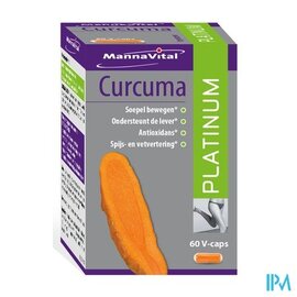 MANNAVITAL Mannavital Curcuma Platinum V-caps 60
