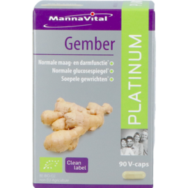 MANNAVITAL Mannavital Gingembre Platinum V-caps 90