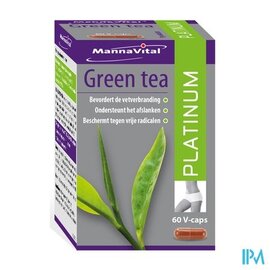 MANNAVITAL Green Tea Platinum V-caps 60
