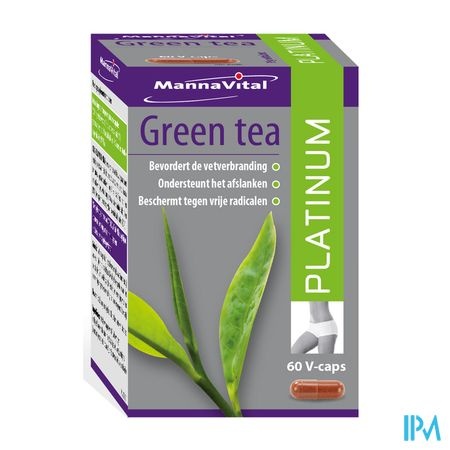 MANNAVITAL Green Tea Platinum V-caps 60