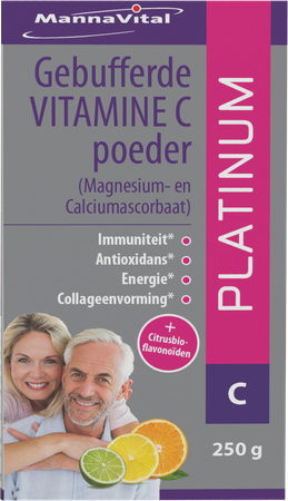 MANNAVITAL Mannavital Gebufferde Vitamine C Poeder 250g