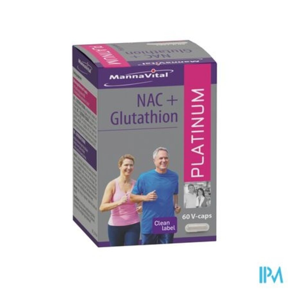 MANNAVITAL Mannavital Nac Glutathion Platinum V-caps 60