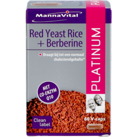 MANNAVITAL Mannavital Red Yeast Rice+berberine Plat.v-caps 60