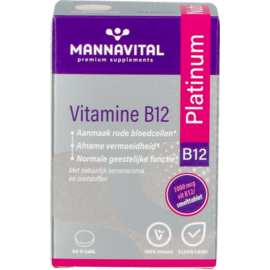 MANNAVITAL Mannavital Vitamine B12 Platinum V-tabl 60 Nf