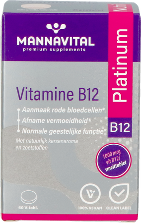 MANNAVITAL Mannavital Vitamine B12 Platinum V-tabl 60 Nf