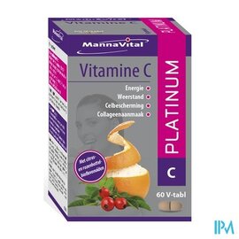 Mannavita Vitamine C Platinum V-comp 60