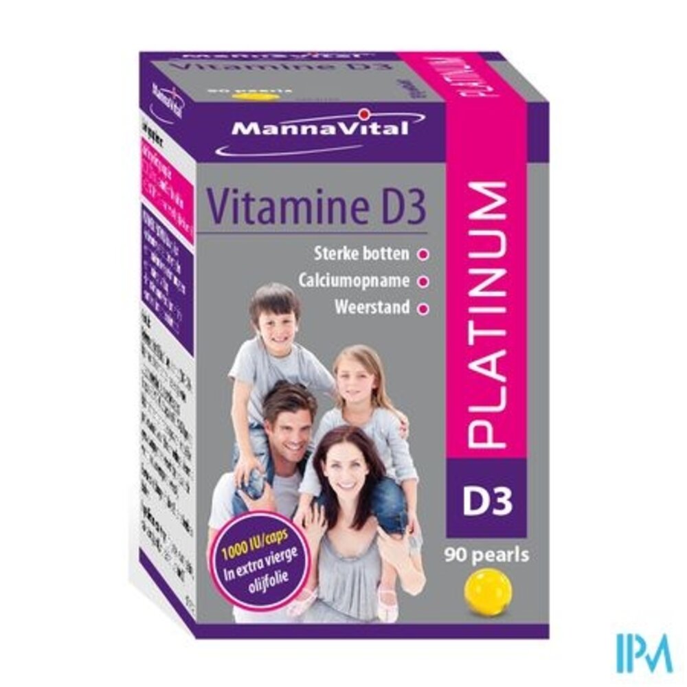 MANNAVITAL MannavitaL Vitamine D3 Platinum Caps 90