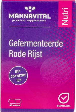 MANNAVITAL Mannavital Gefermenteerde Rode Rijst V-caps 60
