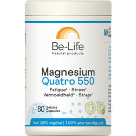 Be-life / Biolife /Belife Magnesium Quatro 550 Be Life Pot Caps 60