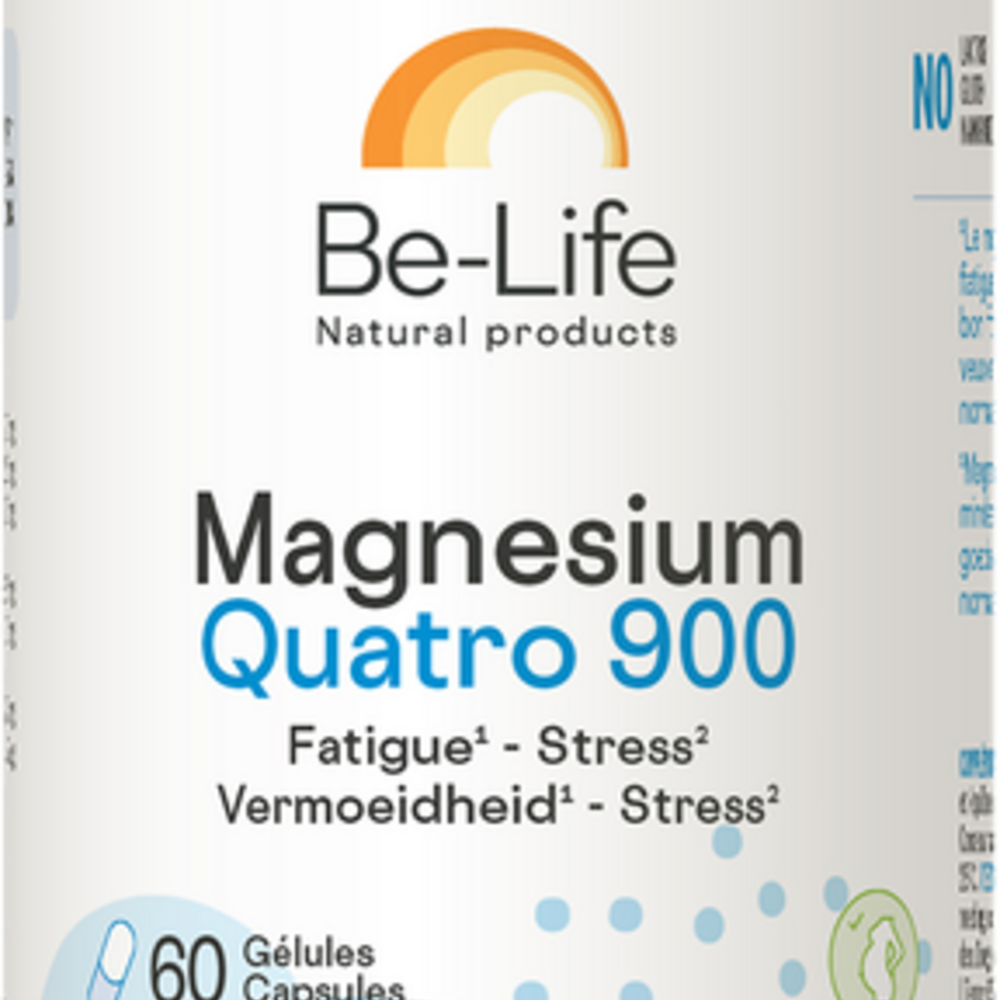 Be-life / Biolife /Belife Magnesium Quatro 900 Be Life Pot Caps 60