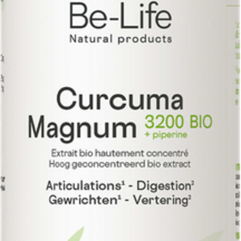 Be-life / Biolife /Belife Curcuma Magnum 3200 Be Life Bio Pot Caps 90