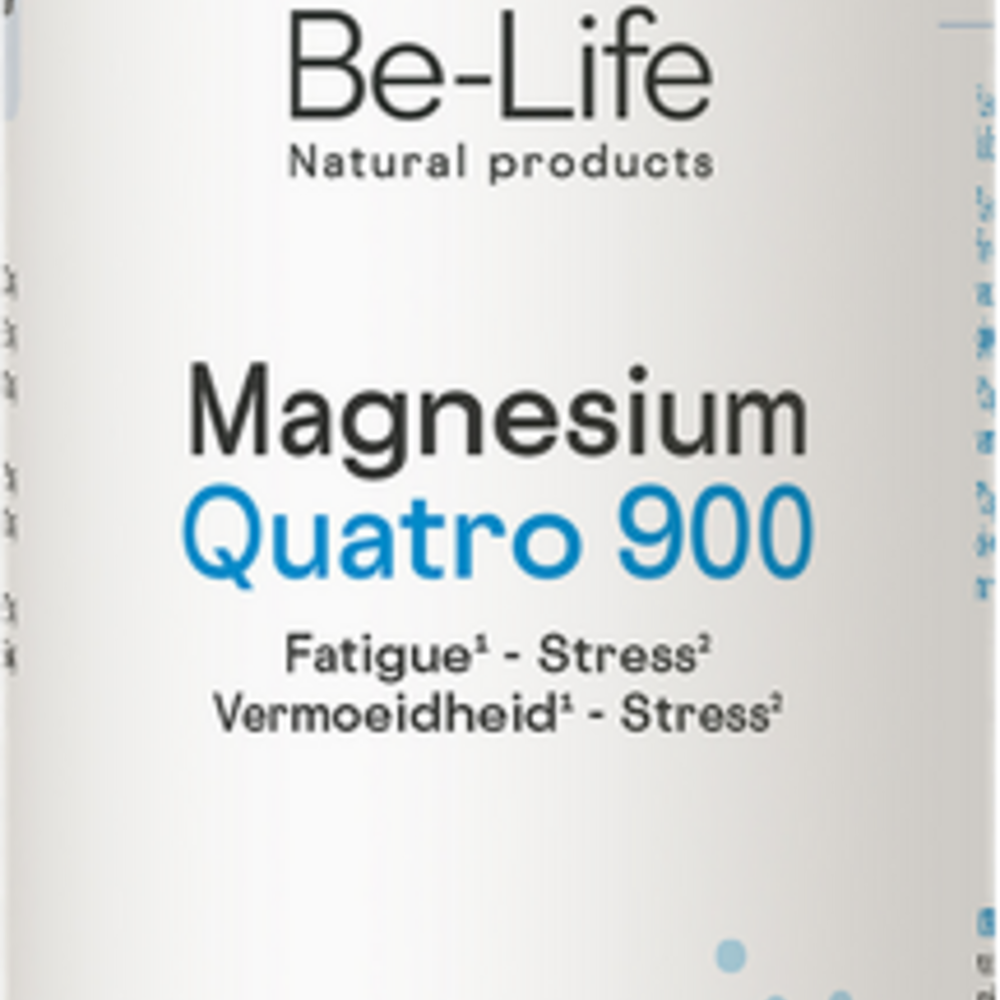 Be-life / Biolife /Belife Magnesium Quatro 900 Be Life Pot Caps 90