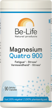Be-life / Biolife /Belife Magnesium Quatro 900 Be Life Pot Caps 90