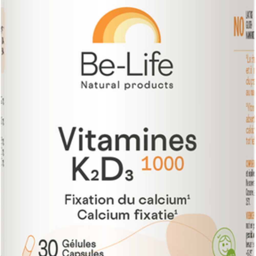 Be-life / Biolife /Belife Vitamines K2 D3 1000 Be Life Caps 30