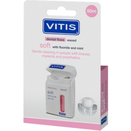 Vitis Floss Waxed Fluor Mint 50m 1650